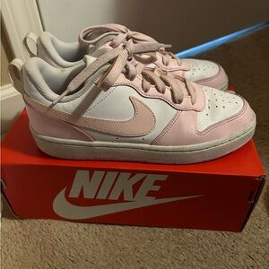 Nike Pink and White dunks